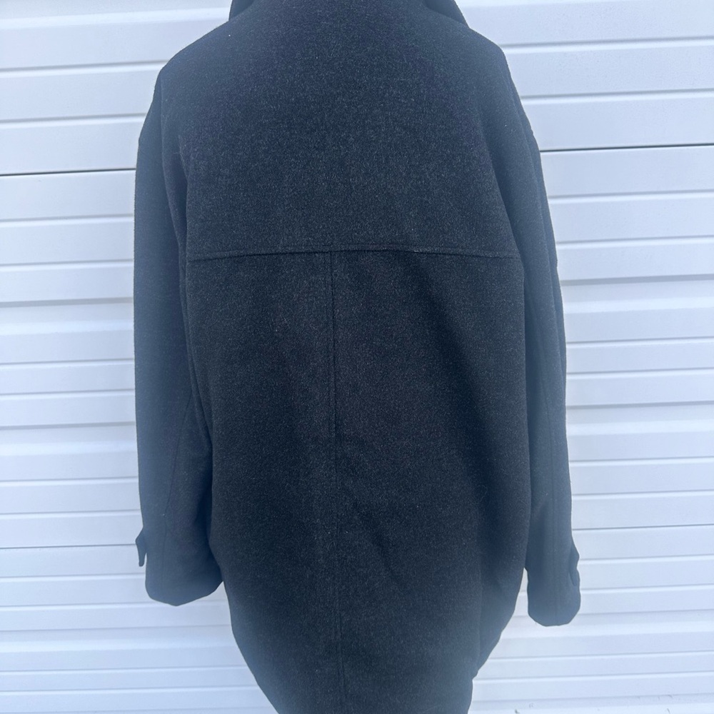 Afazzy New York men's gray/black wool coat size L - Picture 8 of 14
